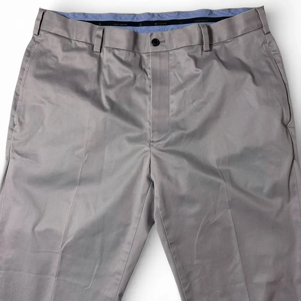 Brooks Brothers Lightweight Advantage Chino Pants Mens Actual Size 37x30 Gray